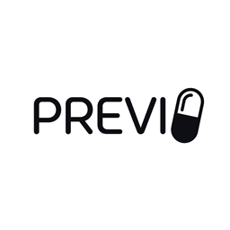 Logo Previo RDR — Noir, fond blanc