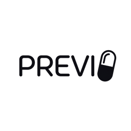 Logo Previo RDR — Noir, fond transparent